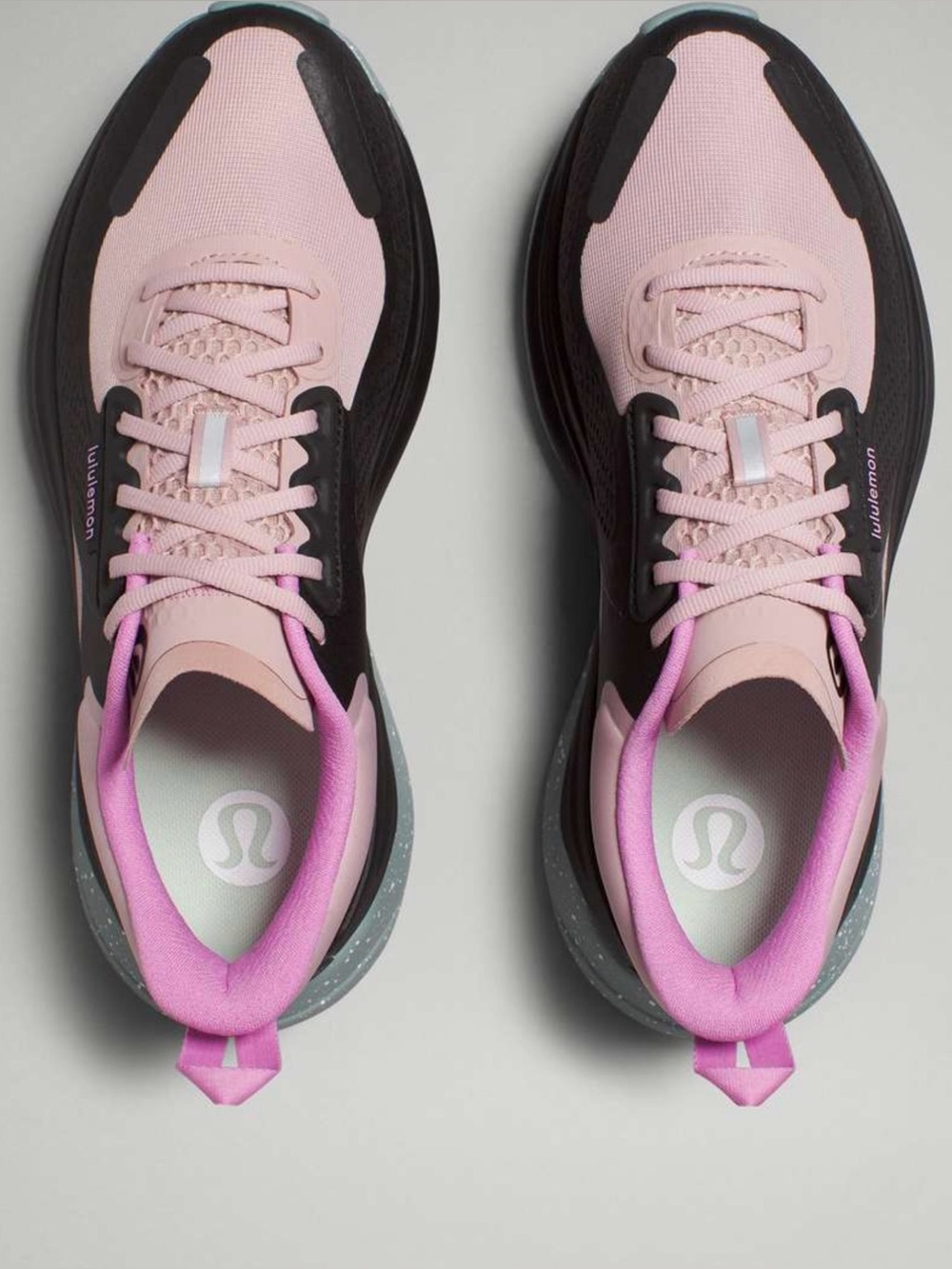 Lululemon Blissfeel Trail Womens Running Shoe Mink Berry/Black/Misty Glade 8.5 - Picture 2 of 10